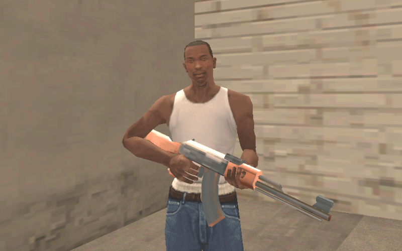 como pegar a AK-47 no GTA San Andreas em Los Santos