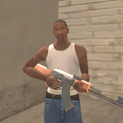 como pegar a AK-47 no GTA San Andreas em Los Santos